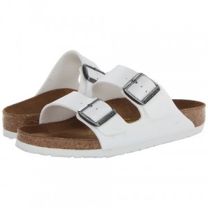 birkenstock arizona white birko flor sandals